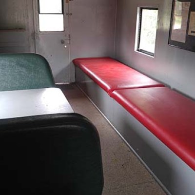 a double bed in a room