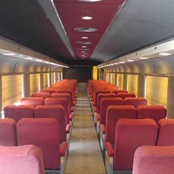 a room filled with furniture and a table