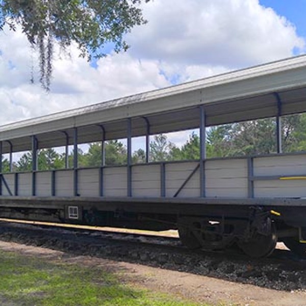 a train on a steel track