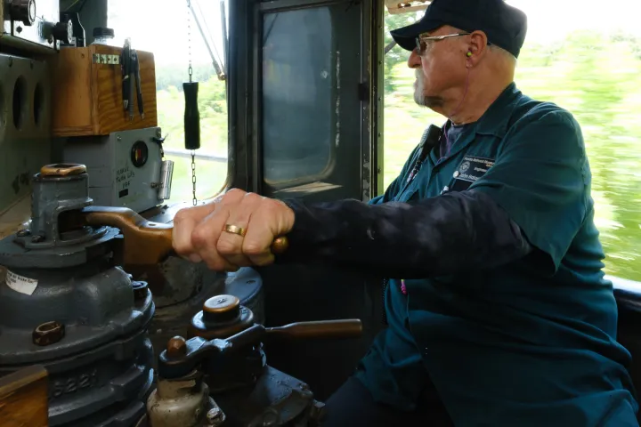 a man cooking in a kitchen
